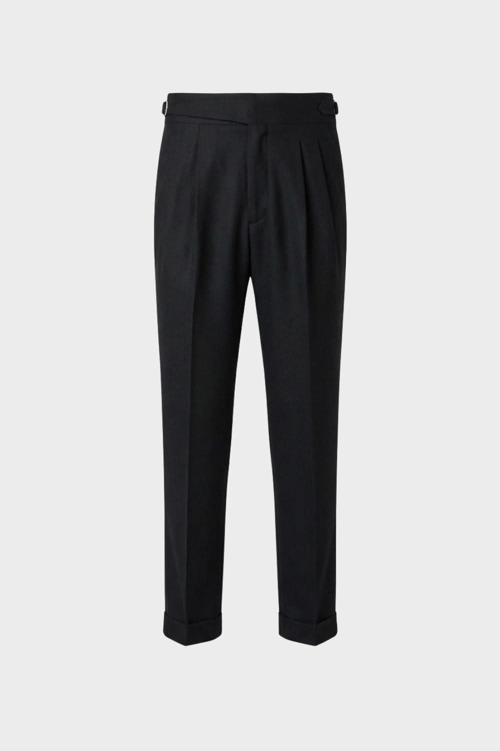 Herren Stoffhose mit Bundfalten und hohem Bund | Florian_6