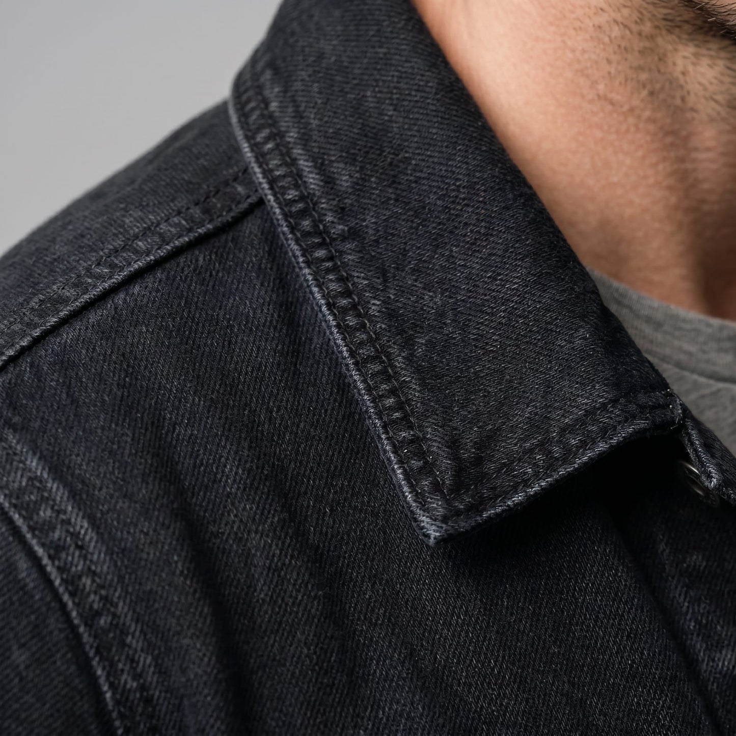 Herren Jeansjacke mit Hemdkragen Regular Fit | Theobald_5