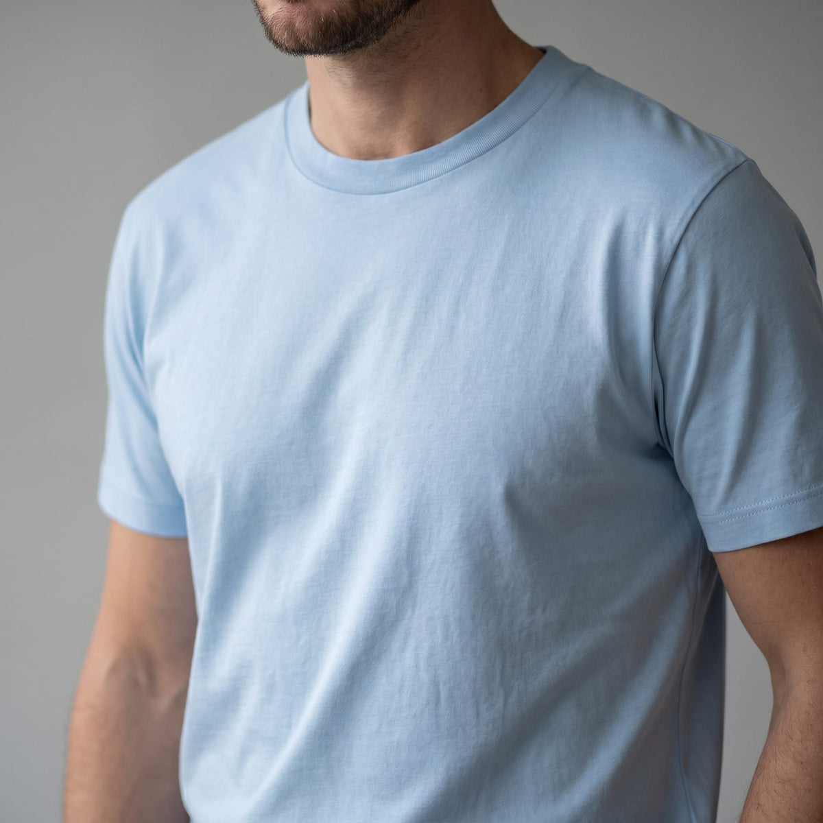 Herren Baumwoll-T-Shirt mit Rundhalsausschnitt | Helfried_5