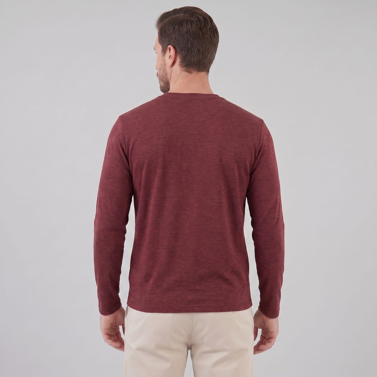 Herren Langarmshirt mit Rundhalsausschnitt | Hjalmar_37