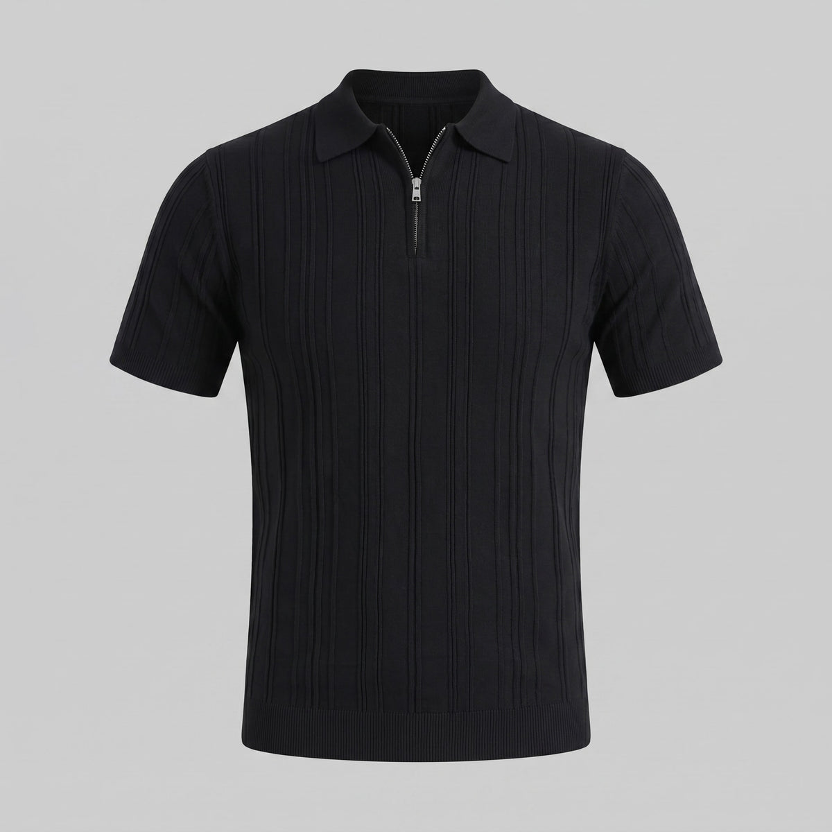 Herren Baumwollpoloshirt mit Reißverschluss Slim Fit | Noah_10