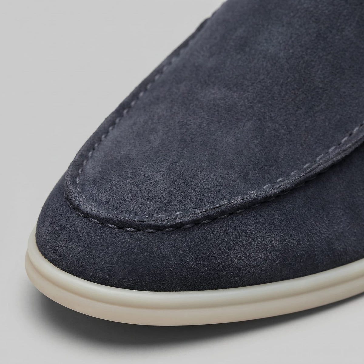 Herren Wildleder-Loafer Mules mit Ziernaht | Damian_44