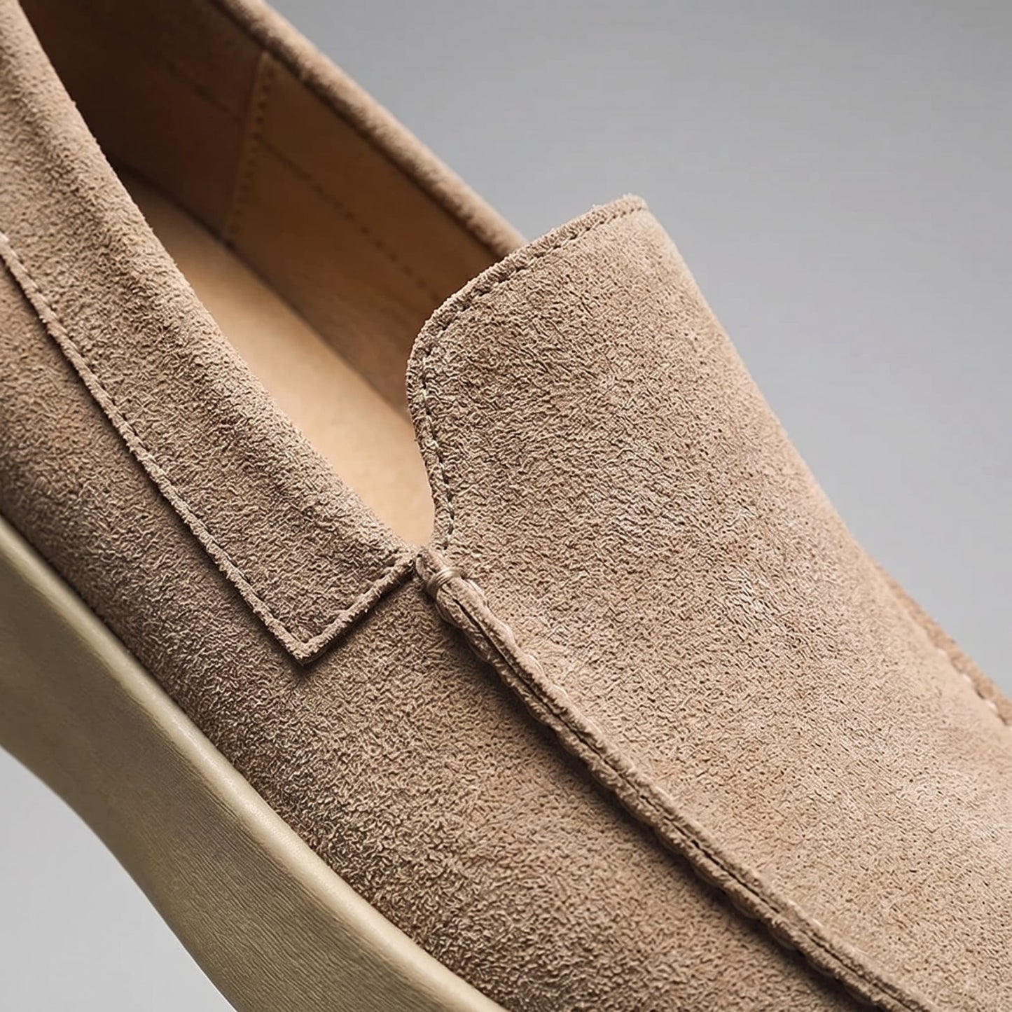 Herren Wildleder-Loafer mit Kontrastsohle | Edgar_9
