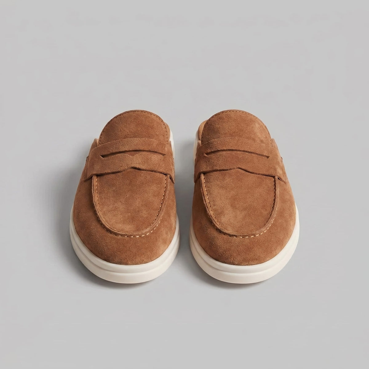 Herren Wildlederloafer mit offener Ferse und Penny-Riemen | Gottfried_5