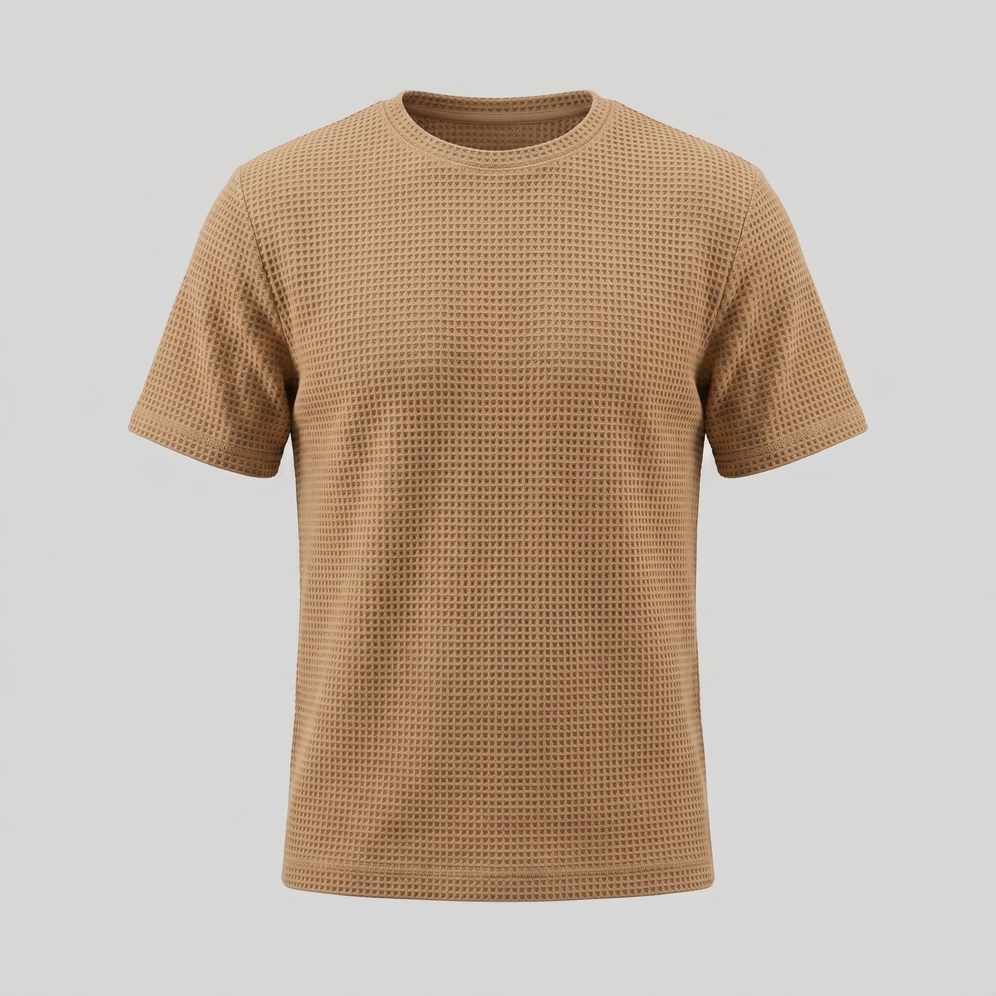Herren T-Shirt Waffelstrick mit Rundhalsausschnitt | Eckehard_15