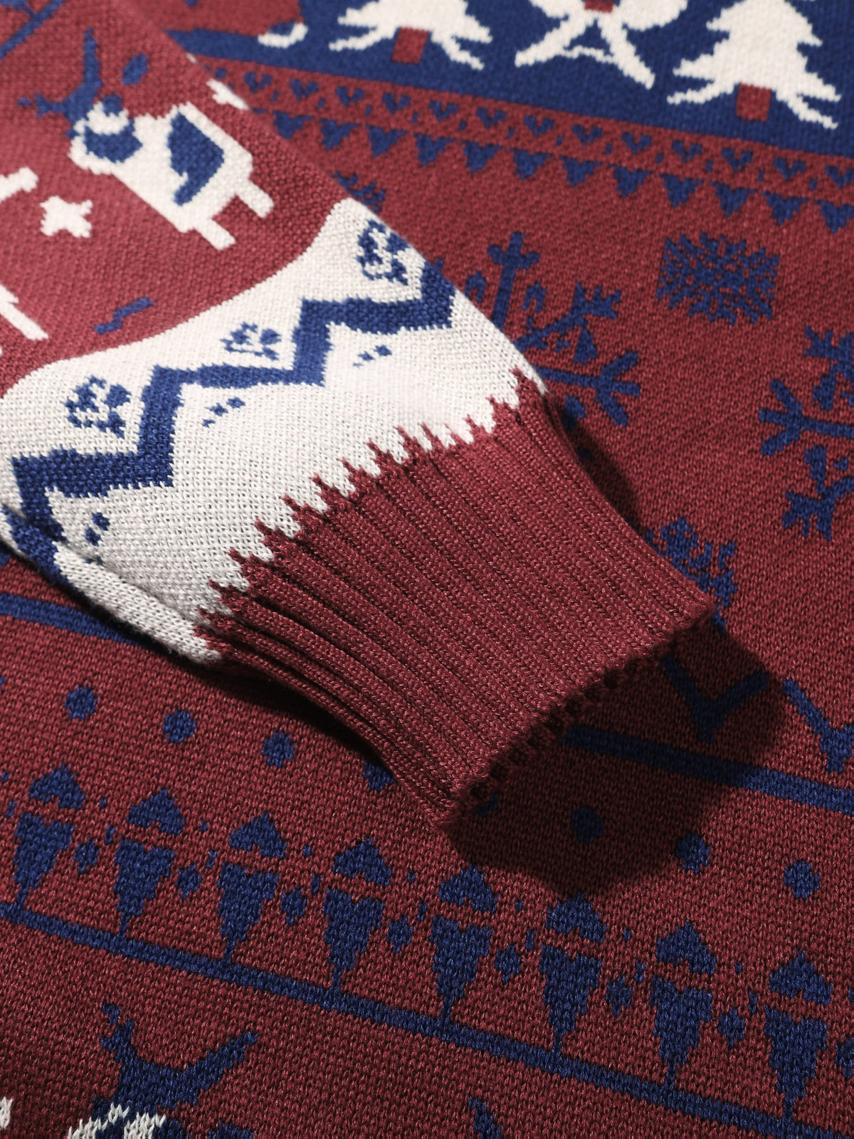 Herren Weihnachtspullover mit Kapuze und Rentiermuster | Andreas