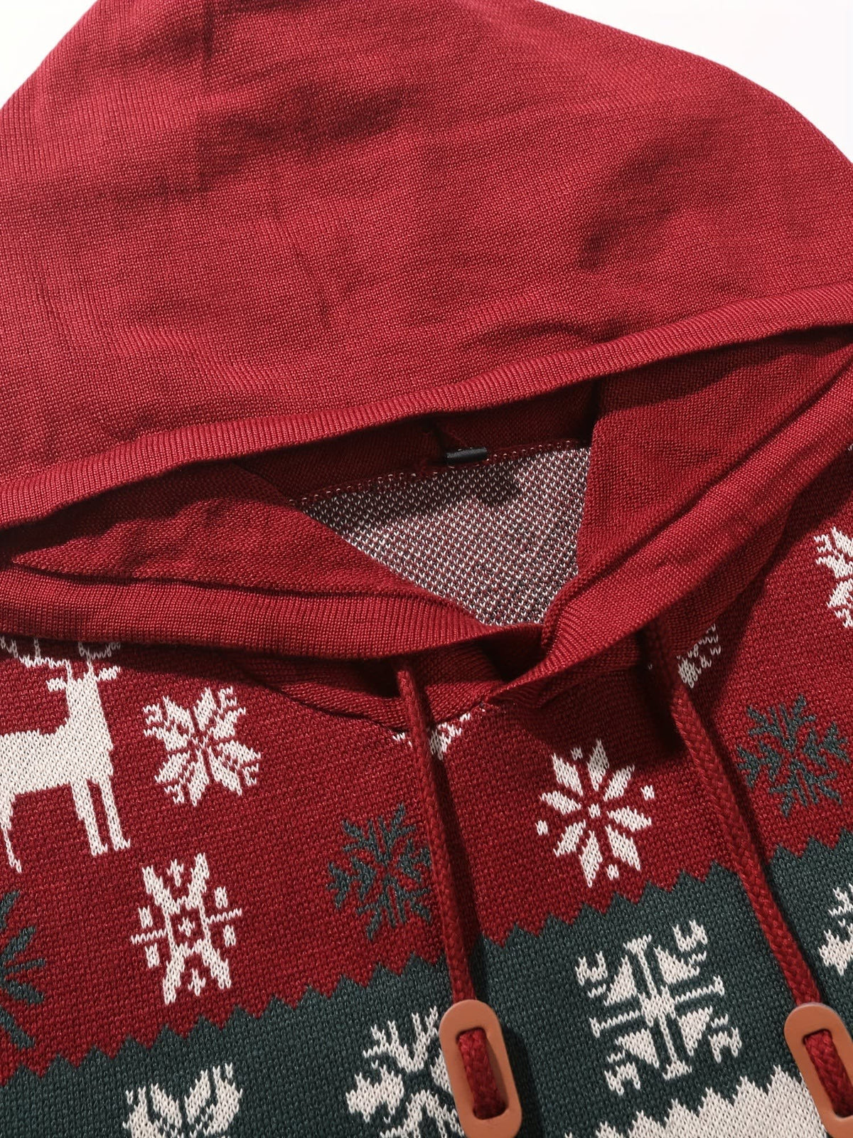 Herren Weihnachtspullover mit Kapuze und Rentiermuster | Andreas