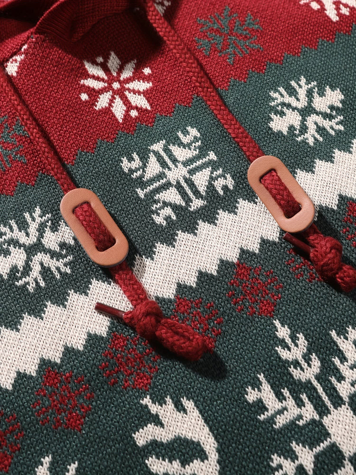 Herren Weihnachtspullover mit Kapuze und Rentiermuster | Andreas_6