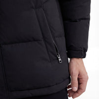 Herren Steppjacke mit Kapuze Schwarz | Bartholomäus