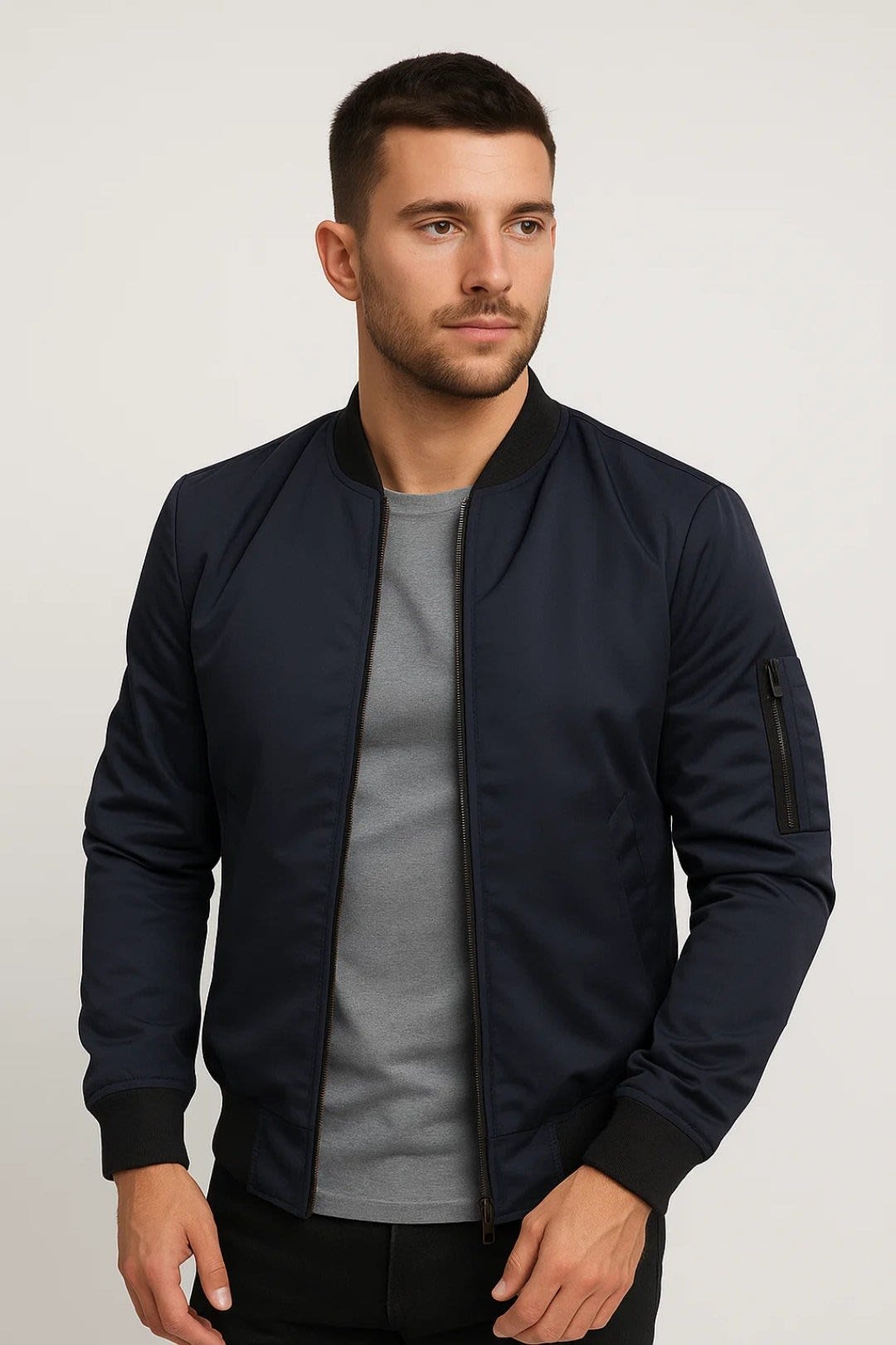 Herren Bomberjacke mit Ärmeltasche | Aaron