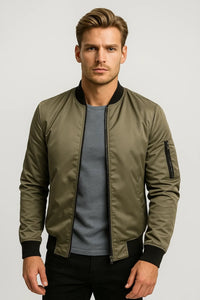 Herren Bomberjacke mit Ärmeltasche | Aaron