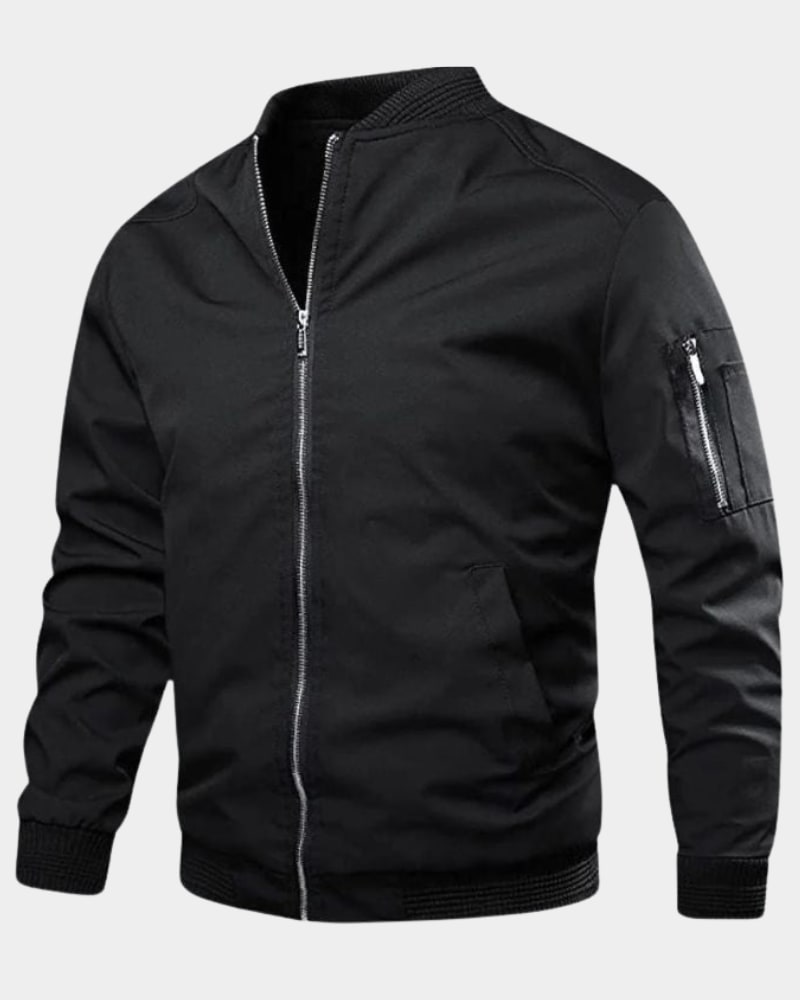 Herren Bomberjacke sportlich mit Ärmel-Zip | Jürgen