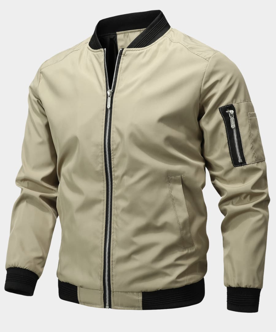 Herren Bomberjacke sportlich mit Ärmel-Zip | Jürgen
