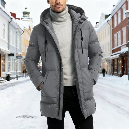 Herren Steppmantel mit Kapuze | Julius_1