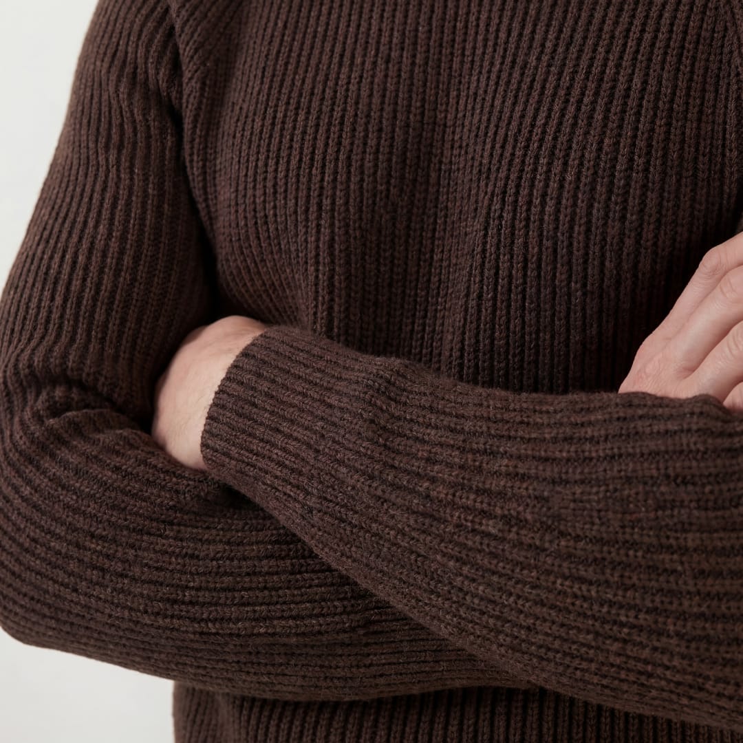 Herren Rippstrickpullover mit Raglanärmeln | Helmuth