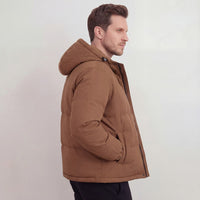 Herren Steppjacke mit Kapuze Braun | Bastian