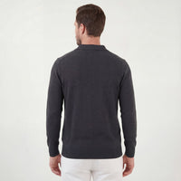 Herren Strickpoloshirt Langarm Anthrazit | Eckhard