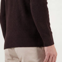 Herren Rippstrickpullover mit Rundhalsausschnitt | Rudi