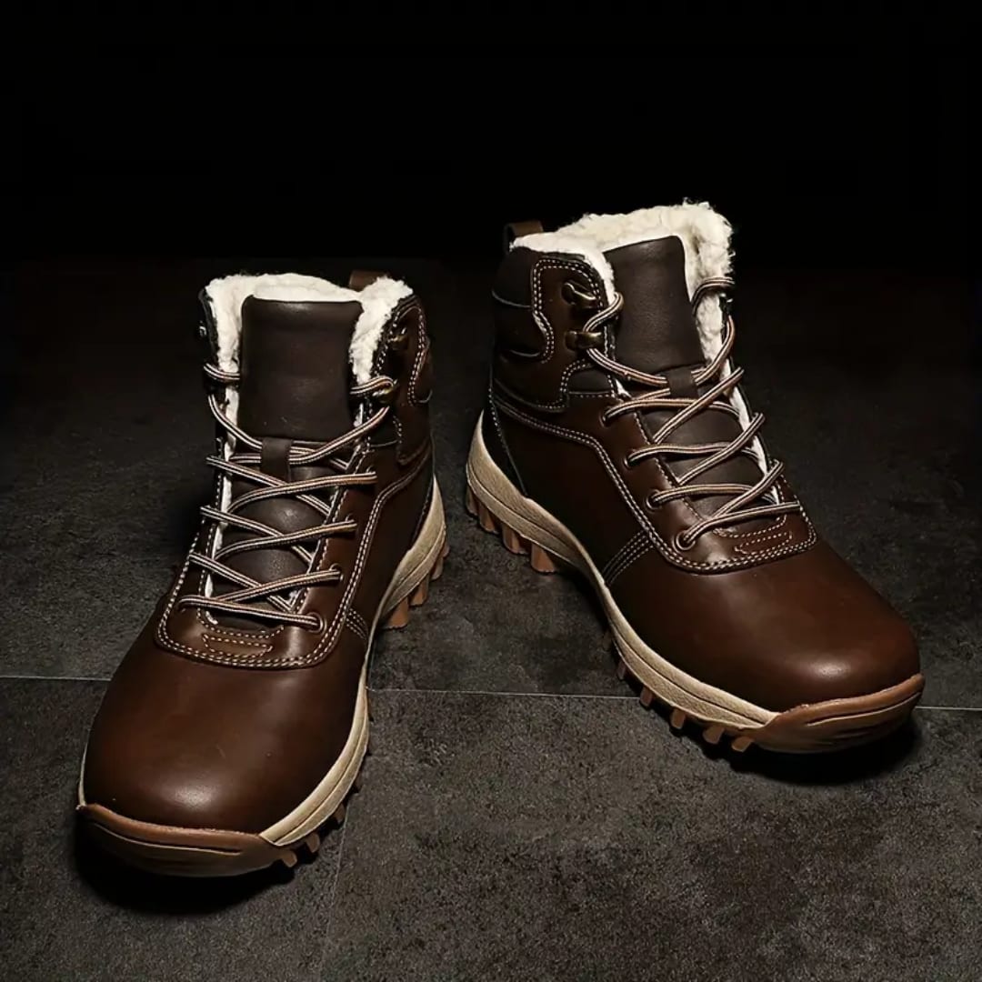Herren Gefütterte Winterschuhe mit Robuster Gummisohle | Ernst