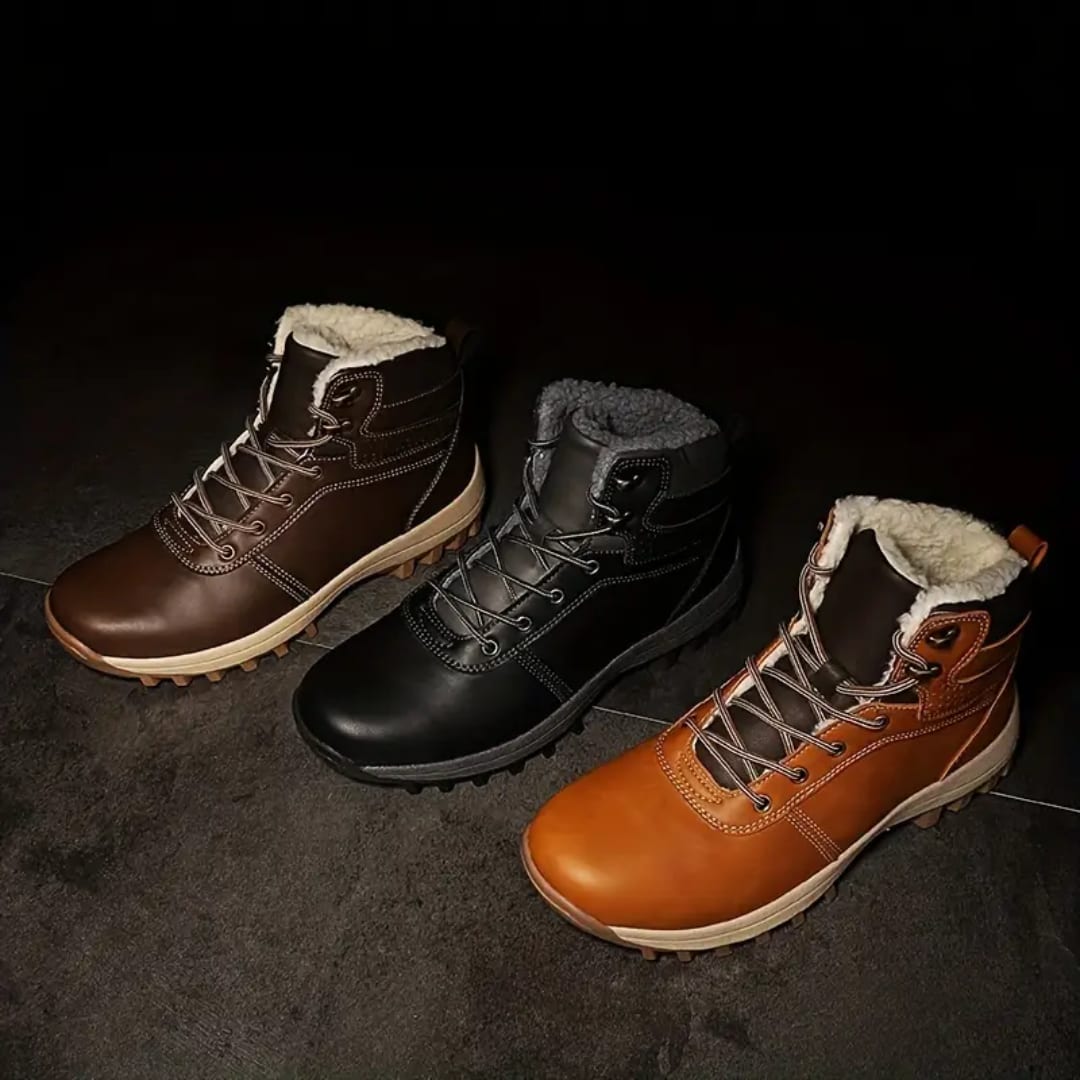 Herren Gefütterte Winterschuhe mit Robuster Gummisohle | Ernst_4