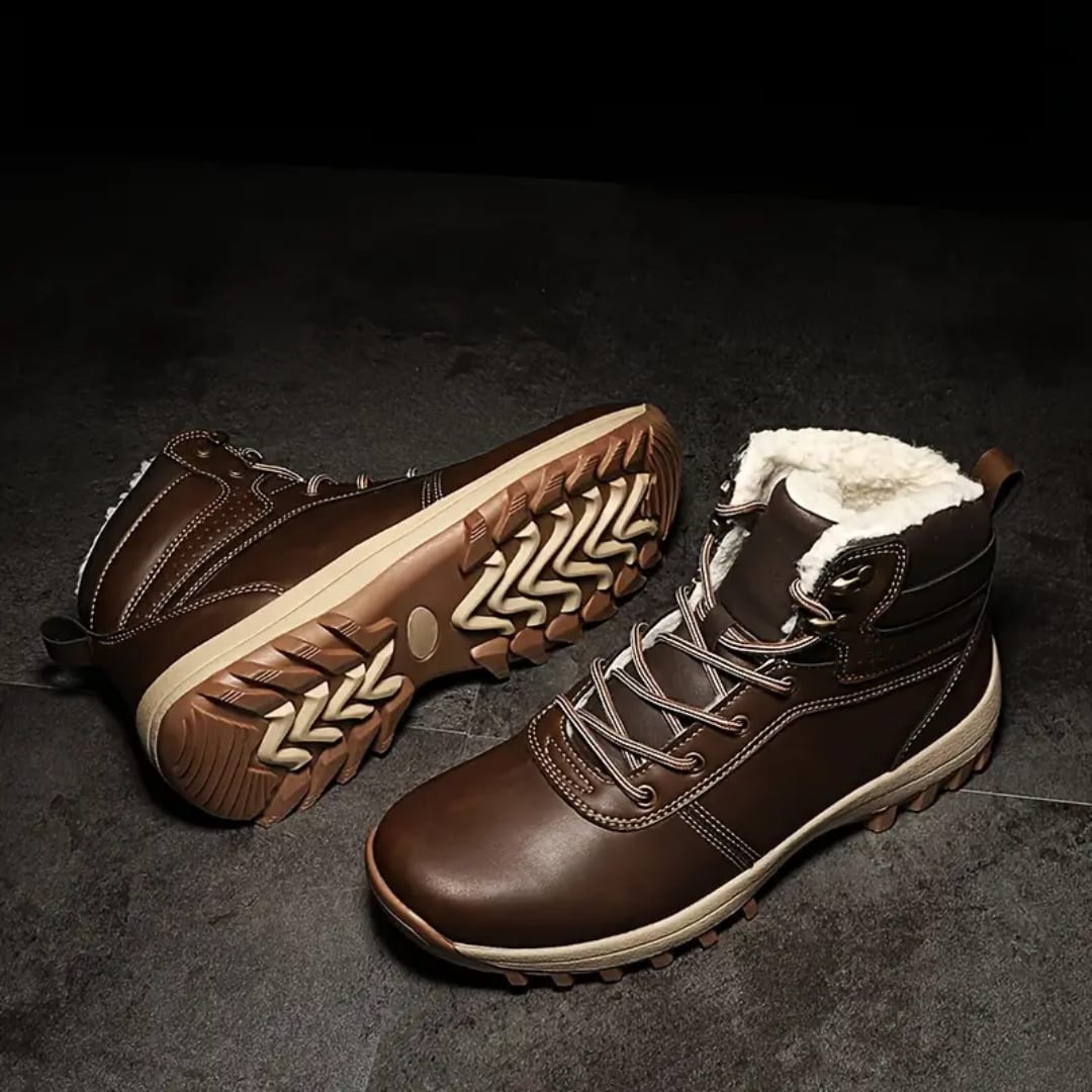 Herren Gefütterte Winterschuhe mit Robuster Gummisohle | Ernst