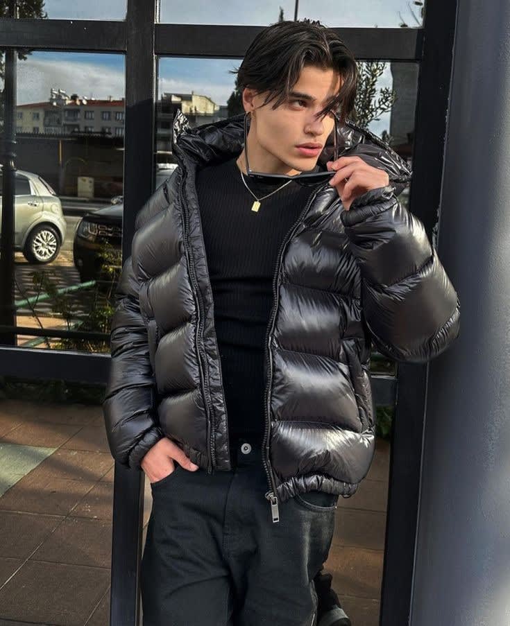 Herren Winterjacke gefüttert mit Kapuze | Daniel