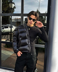 Herren Winterjacke gefüttert mit Kapuze | Daniel