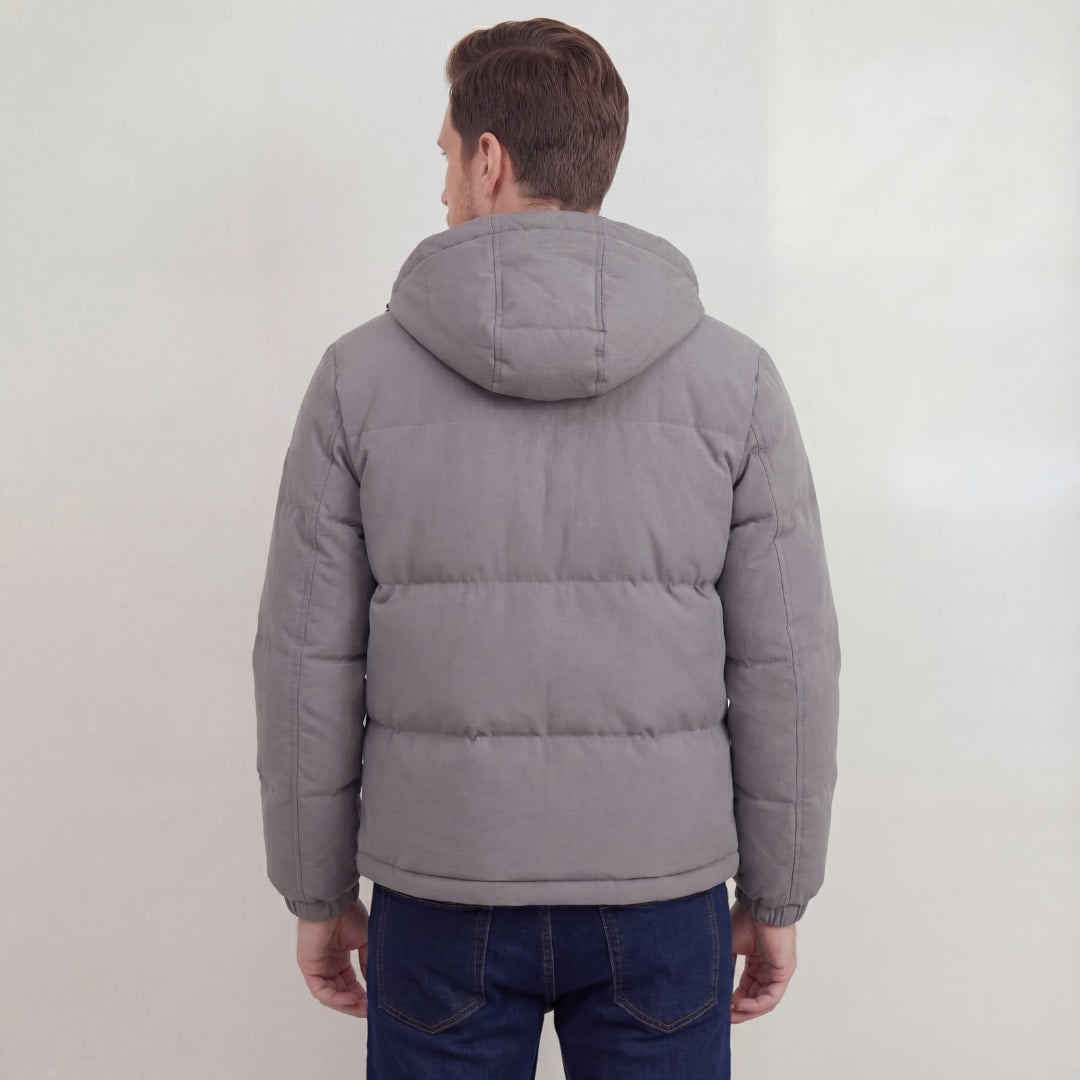 Herren Steppjacke mit Kapuze Grau | Gunnar_3