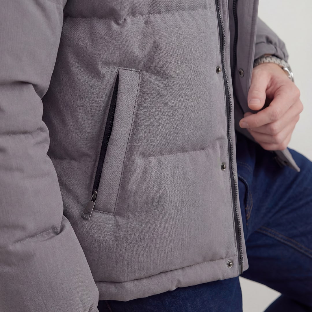 Herren Steppjacke mit Kapuze Grau | Gunnar_4