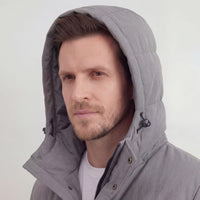 Herren Steppjacke mit Kapuze Grau | Gunnar