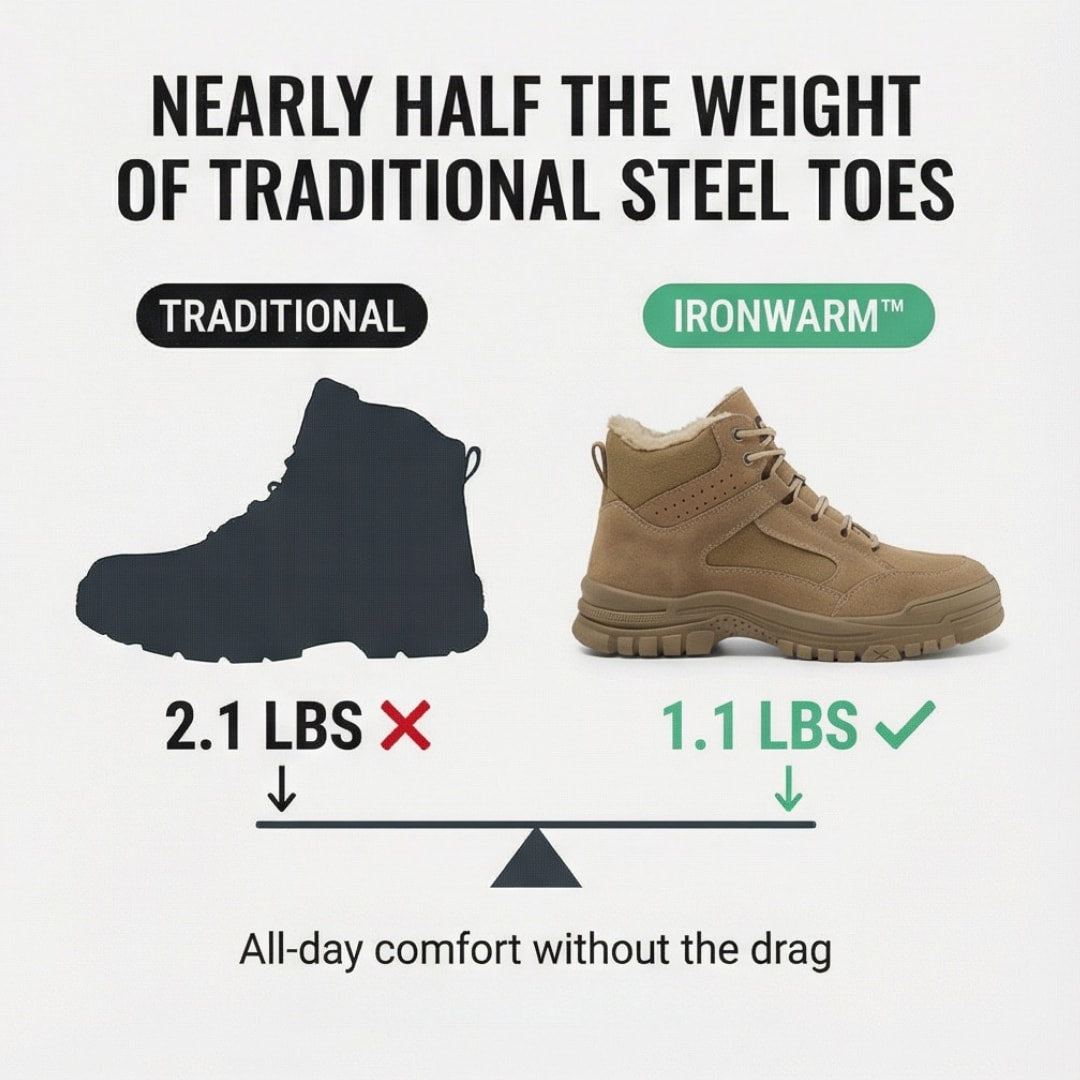 Herren Fellgefütterte Winterschuhe mit Stahlkappe | Felix_7