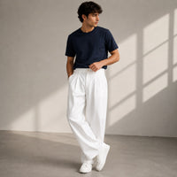 Herren Wide-Leg-Hose mit Bundfalten | Mika