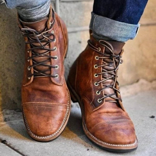 Herren Schnürstiefel mit Zehenkappe und Gummisohle | Sven_1