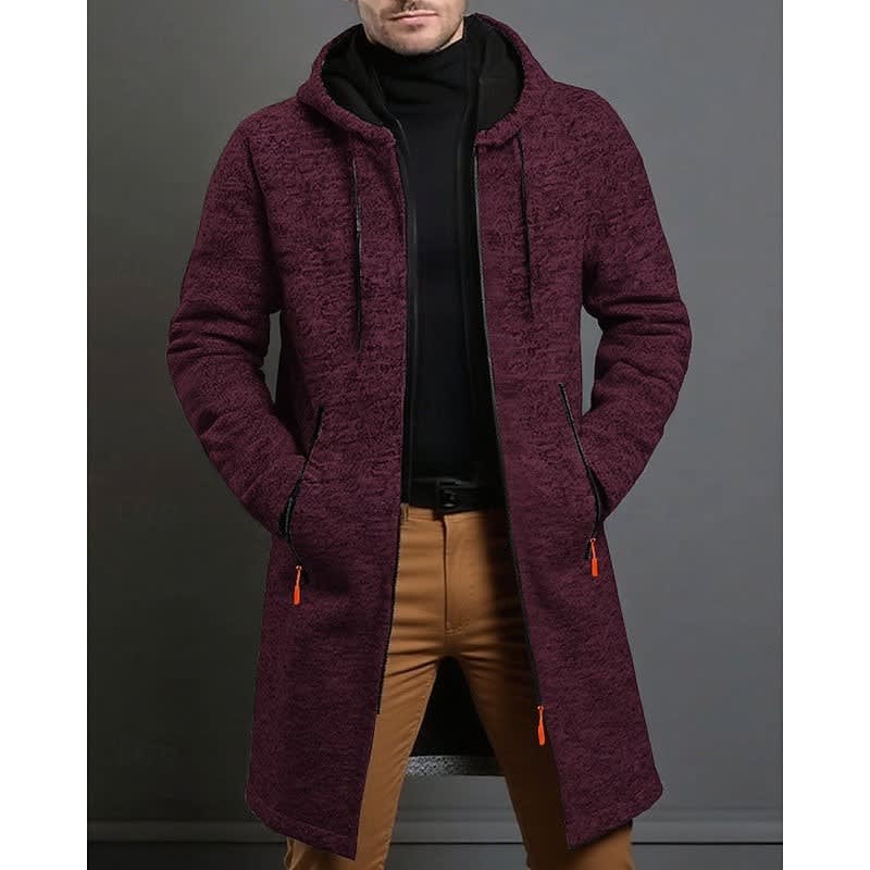 Herren Langmantel mit Kapuze | Herbert_17