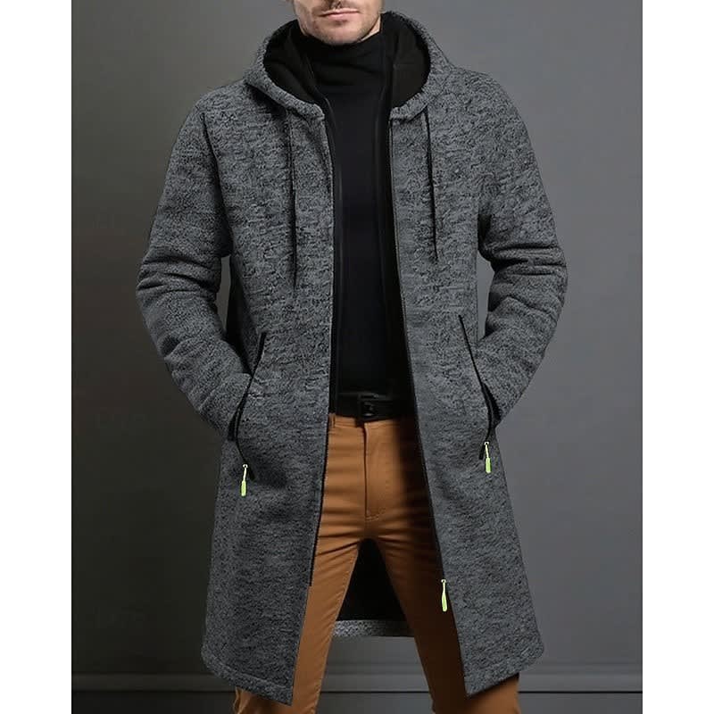 Herren Langmantel mit Kapuze | Herbert