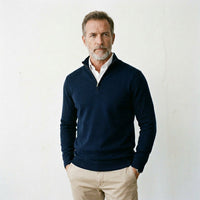Herren Strickpullover Troyer Slim Fit | Erich