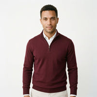 Herren Strickpullover Troyer Slim Fit | Erich
