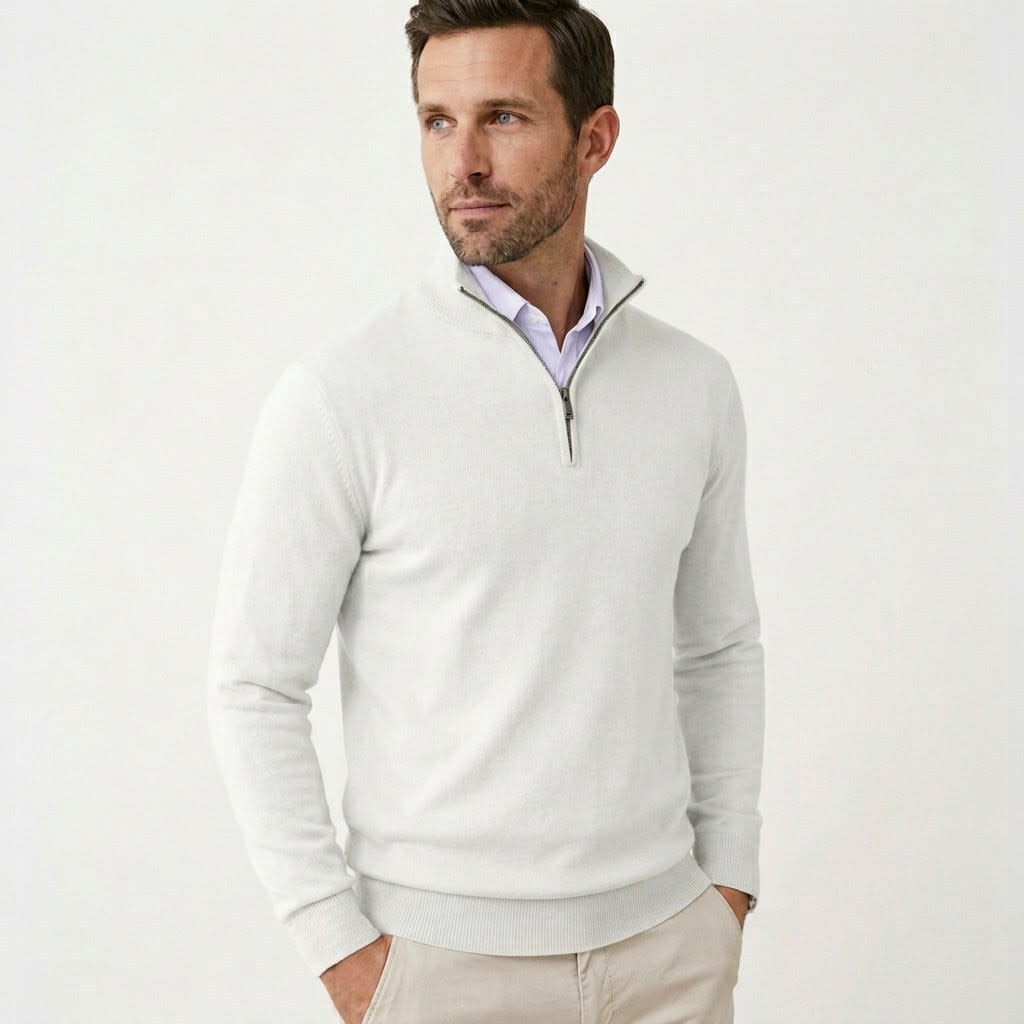Herren Strickpullover Troyer Slim Fit | Erich_5