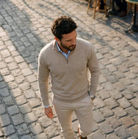 Herren Strickpullover Troyer Slim Fit | Erich