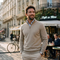Herren Strickpullover Troyer Slim Fit | Erich