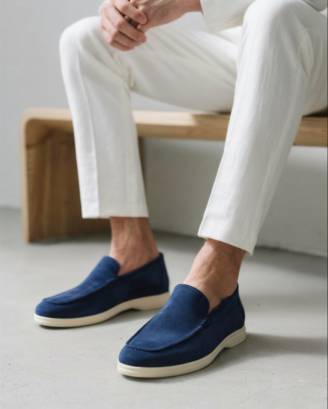 Herren Wildleder-Loafer mit Gummisohle | David_13
