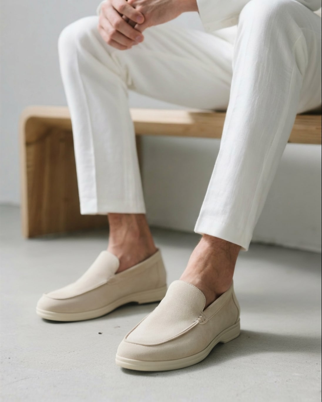 Herren Wildleder-Loafer mit Gummisohle | David_17