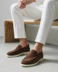 Herren Wildleder-Loafer mit Gummisohle | David