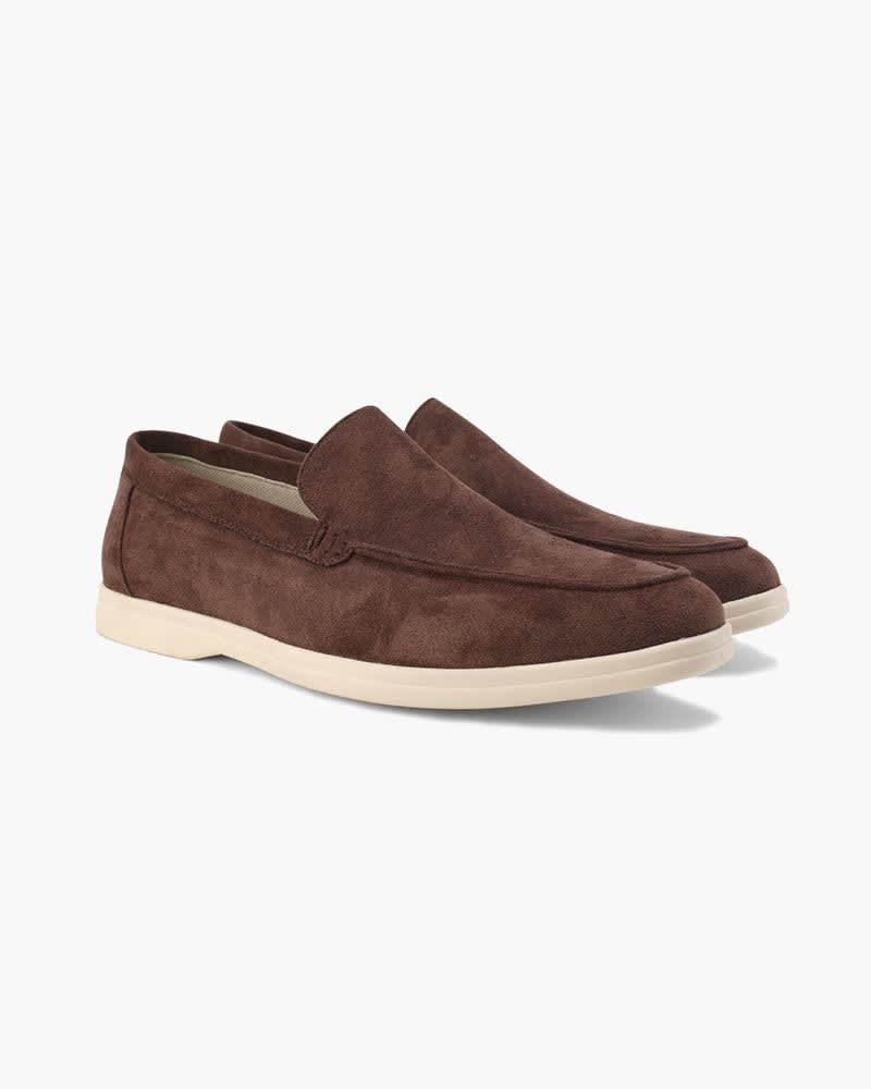 Herren Wildleder-Loafer mit Gummisohle | David