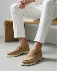 Herren Wildleder-Loafer mit Gummisohle | David