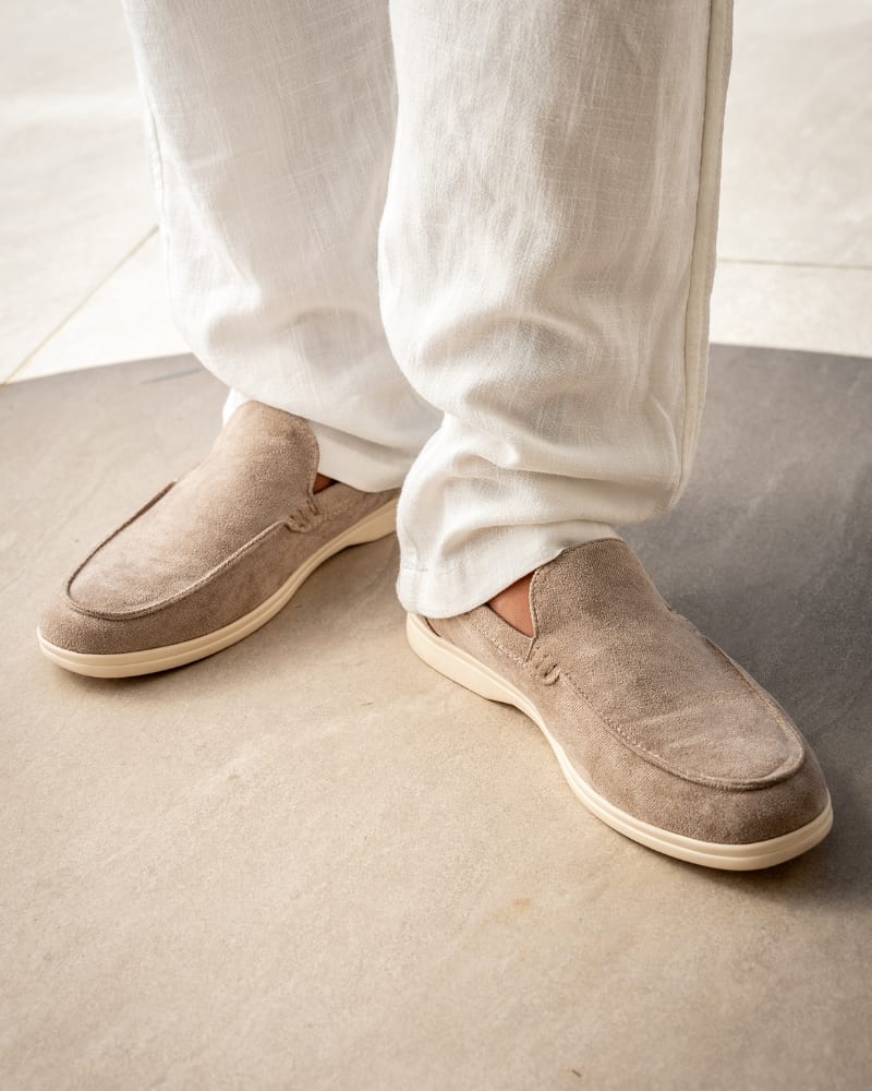 Herren Wildleder-Loafer mit Gummisohle | David_6