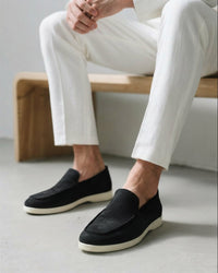 Herren Wildleder-Loafer mit Gummisohle | David