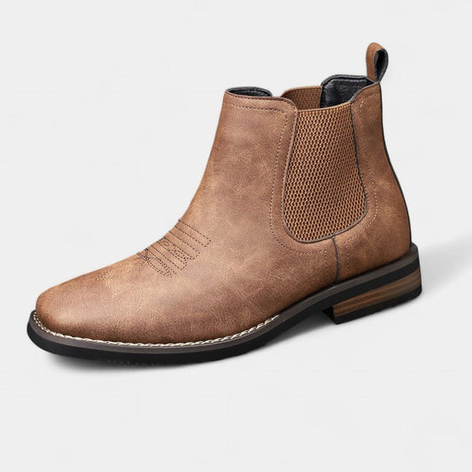 Herren Chelsea-Boots aus Kunstleder mit Blockabsatz | Simon_1