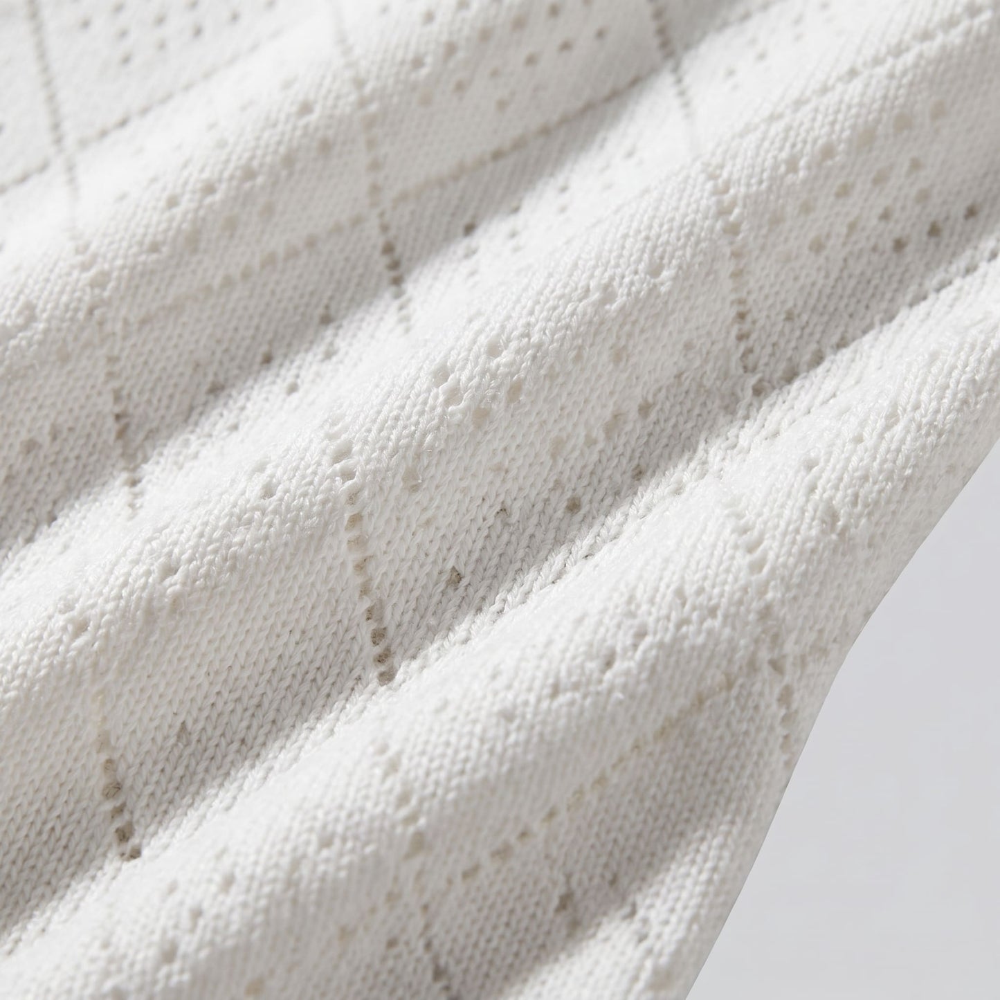 Herren Strickpoloshirt mit Reißverschluss Rautenmuster | Leo_4