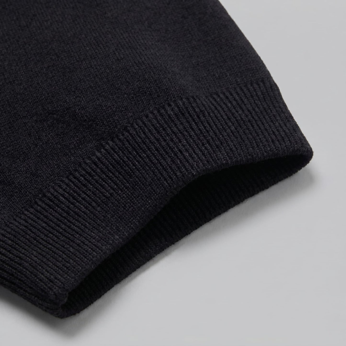 Herren Strickpoloshirt mit Reißverschluss Rautenmuster | Leo_9